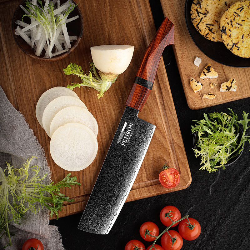 7 inch Nakiri Knife – Effortless Vegetable Mastery