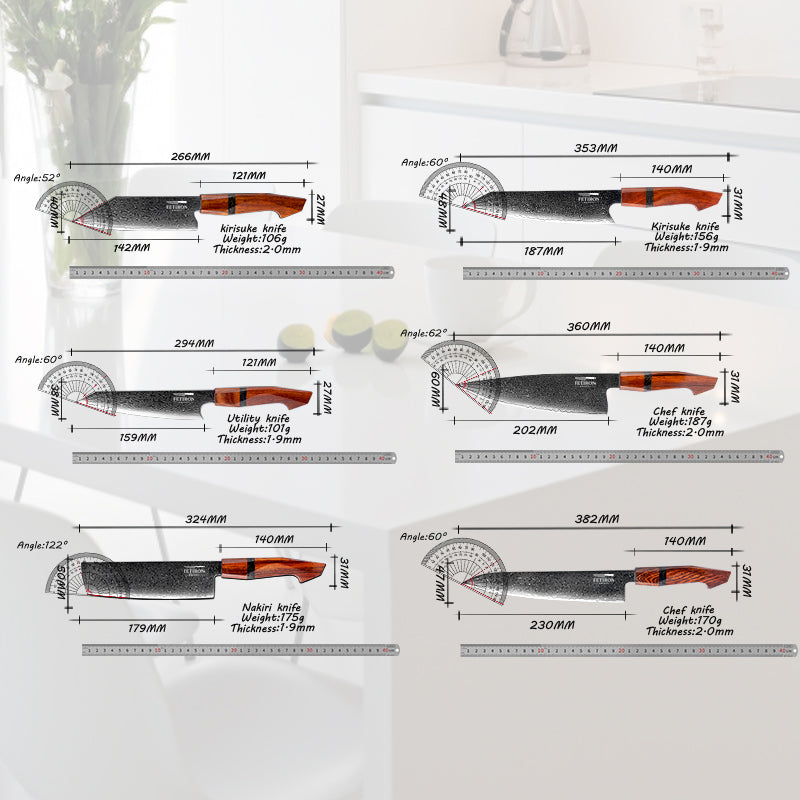 Full 6-piece knife set
