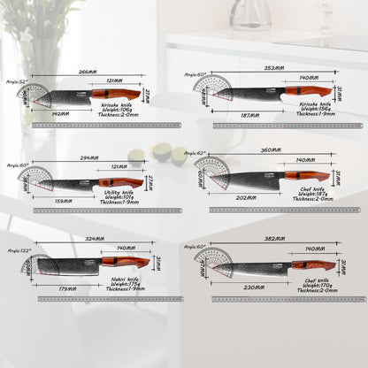 Full 6-piece knife set