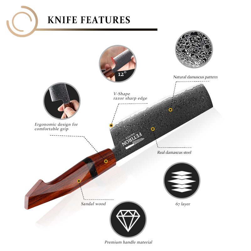7 inch Nakiri Knife – Effortless Vegetable Mastery