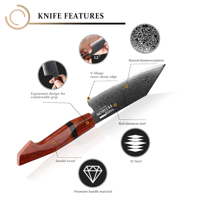 5.5 inch Bunka Knife – Compact Power for Precision Cuts